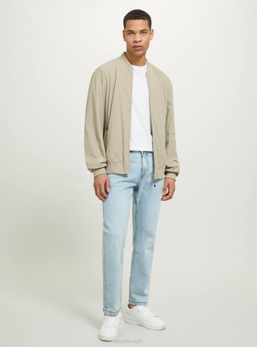 Heren Alcott zwart jasje met geribde details kleding PT241018