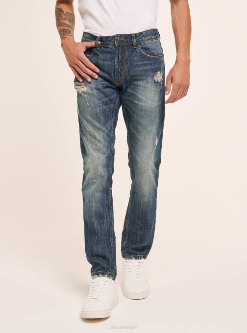 Heren Alcott azuur jeans slim-fit kleding PT24806