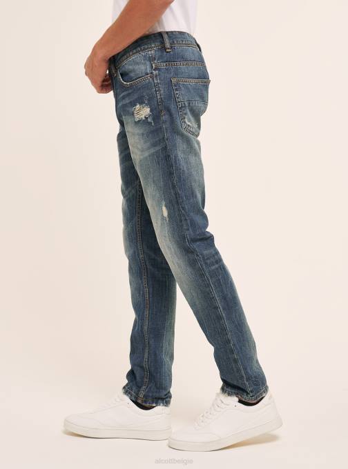 Heren Alcott azuur jeans slim-fit kleding PT24806