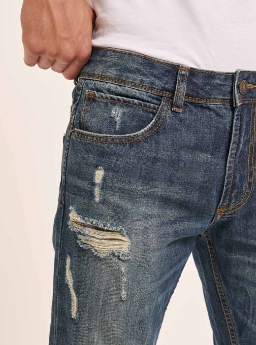 Heren Alcott azuur jeans slim-fit kleding PT24806