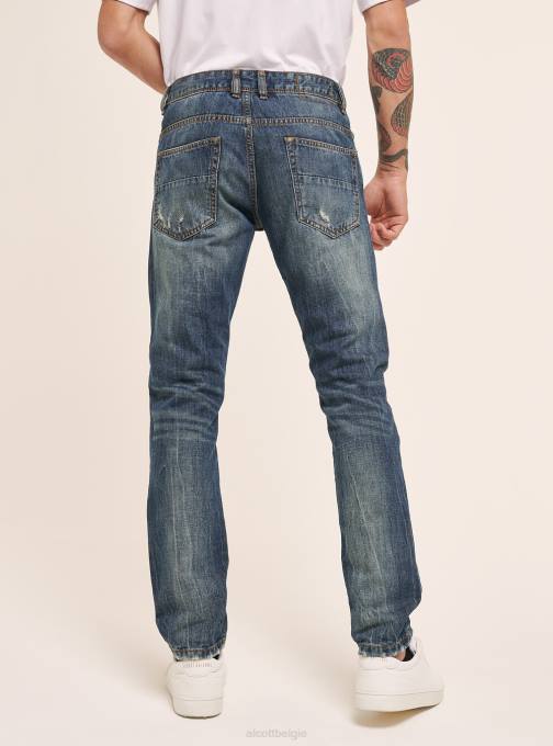 Heren Alcott azuur jeans slim-fit kleding PT24806