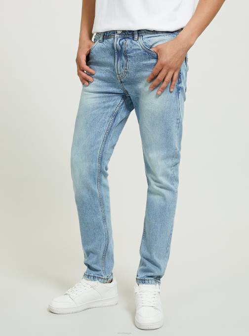 Heren Alcott d003 middenblauw Slim-fit katoenen jeans kleding PT24684
