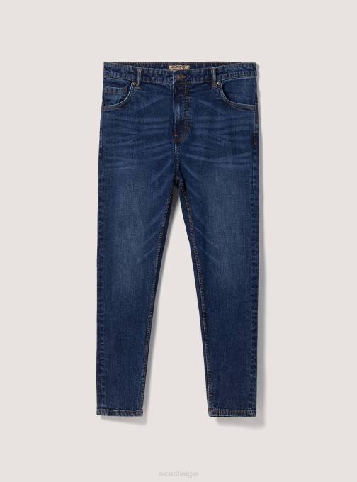 Heren Alcott d007 licht azuurblauw Carrot-fit jeans van stretchdenim kleding PT24900