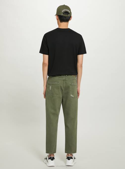 Heren Alcott wh1 gebroken wit relaxed fit jeans met ketting kleding PT24788