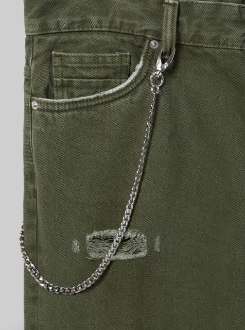 Heren Alcott wh1 gebroken wit relaxed fit jeans met ketting kleding PT24788