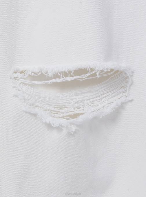 Heren Alcott wh2 wit relaxed fit jeans met ketting kleding PT24943