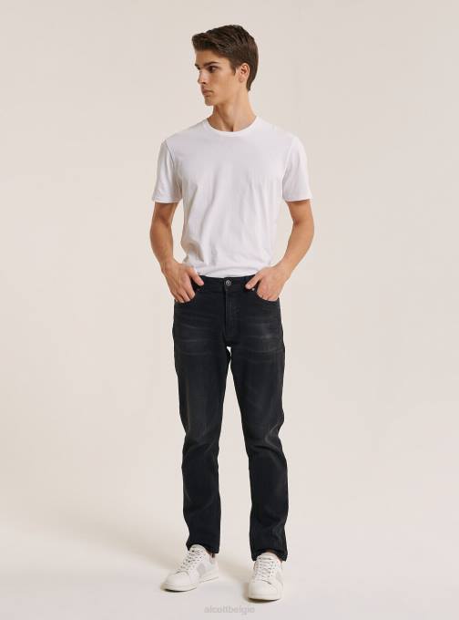 Heren Alcott zwart Slim-fit jeans van katoen kleding PT24907