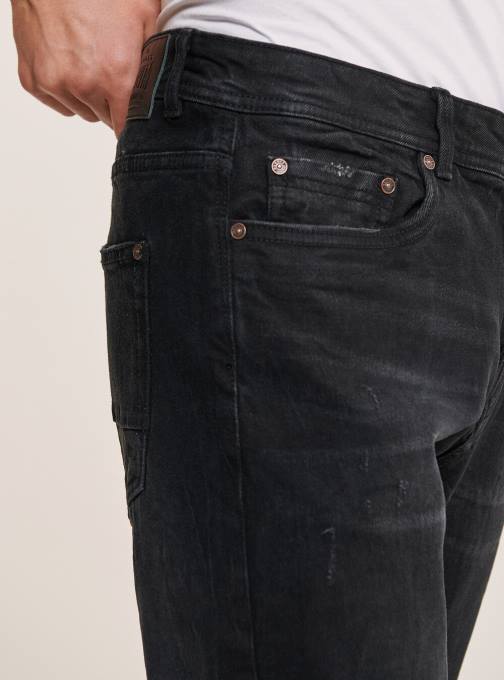 Heren Alcott zwart Slim-fit jeans van katoen kleding PT24907