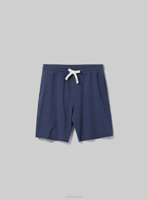 Heren Alcott bk1 zwart katoenen joggerbermudashort kleding PT241062