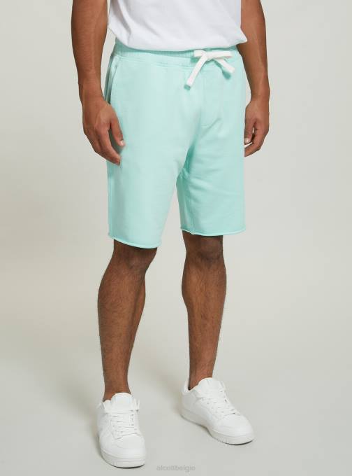 Heren Alcott bk1 zwart katoenen joggerbermudashort kleding PT24835