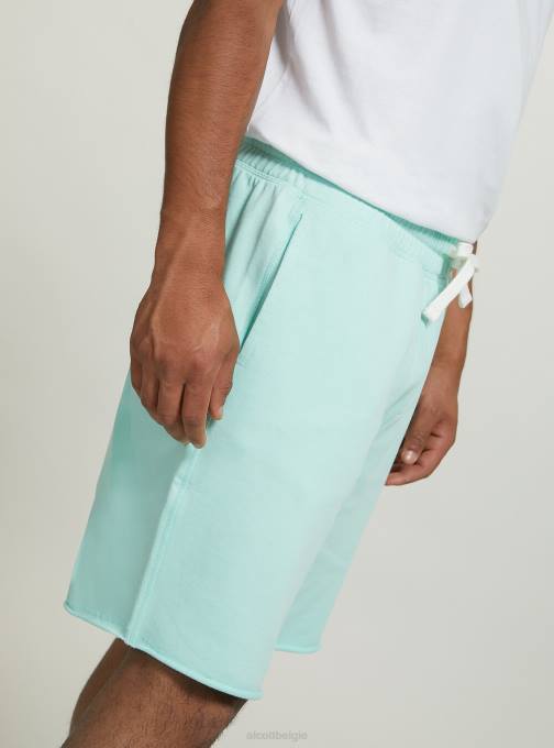 Heren Alcott bk1 zwart katoenen joggerbermudashort kleding PT24835