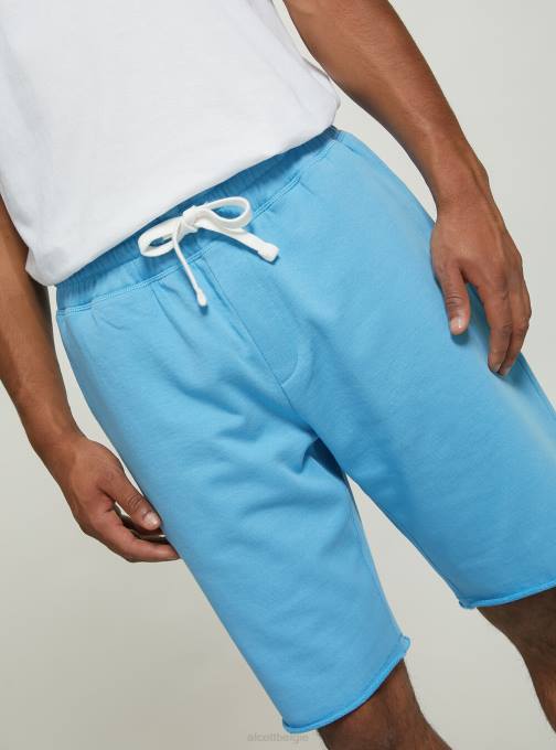 Heren Alcott bk1 zwart katoenen joggerbermudashort kleding PT24970