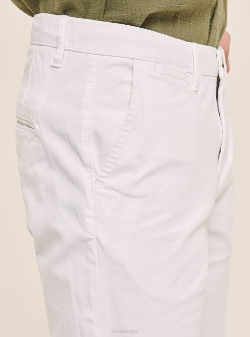 Heren Alcott blauwe marine effen bermuda van keperstof kleding PT241064