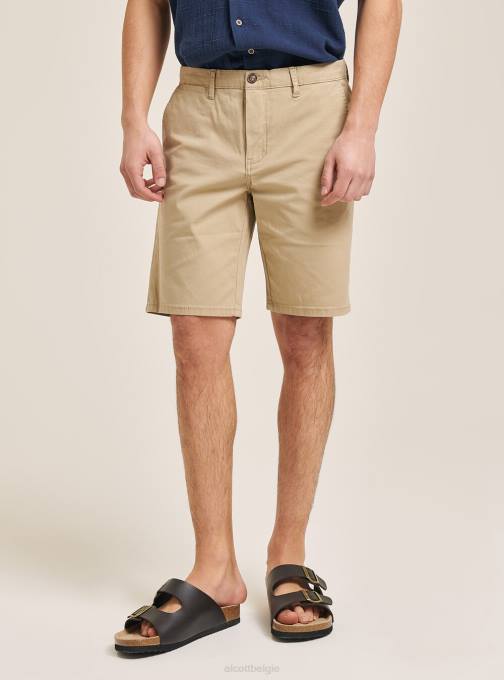 Heren Alcott blauwe marine effen bermuda van keperstof kleding PT24610