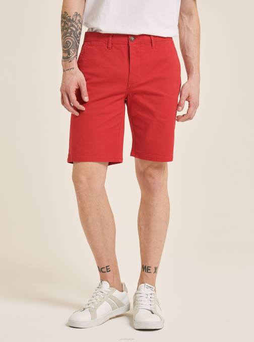 Heren Alcott blauwe marine effen bermuda van keperstof kleding PT24718