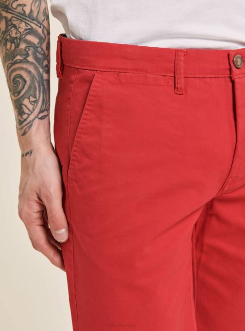 Heren Alcott blauwe marine effen bermuda van keperstof kleding PT24718