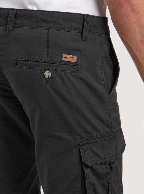 Heren Alcott c0586 ecru' katoenen bermudashort met grote zakken kleding PT24830