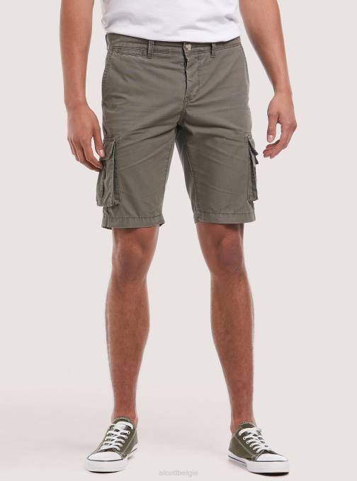 Heren Alcott c0586 ecru' katoenen bermudashort met grote zakken kleding PT24853