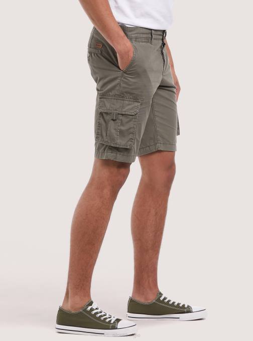 Heren Alcott c0586 ecru' katoenen bermudashort met grote zakken kleding PT24853