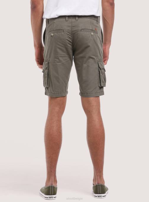 Heren Alcott c0586 ecru' katoenen bermudashort met grote zakken kleding PT24853