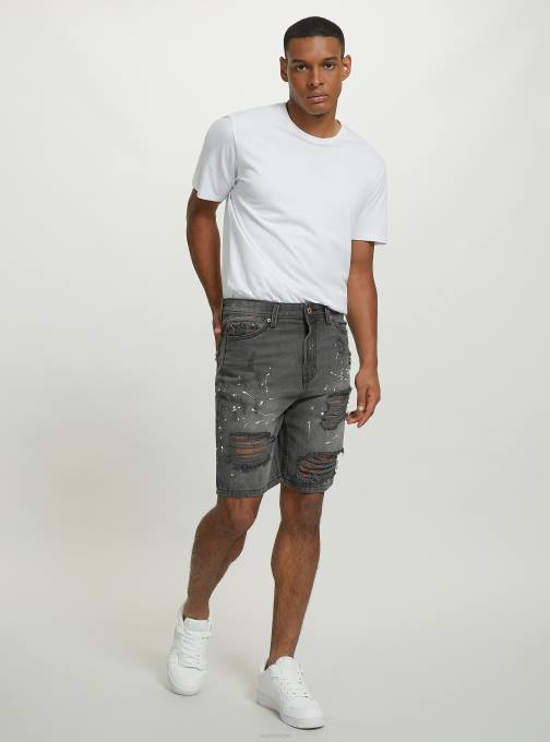 Heren Alcott d004 midden lichtblauw Slim-fit bermudashort van stretchdenim kleding PT241162
