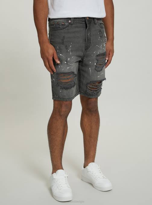 Heren Alcott d004 midden lichtblauw Slim-fit bermudashort van stretchdenim kleding PT241162