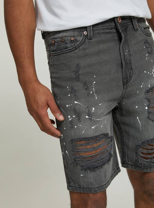 Heren Alcott d004 midden lichtblauw Slim-fit bermudashort van stretchdenim kleding PT241162