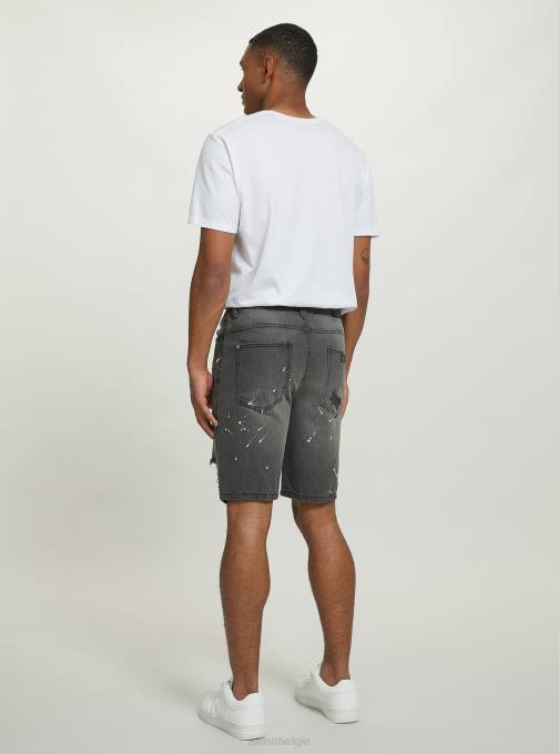 Heren Alcott d004 midden lichtblauw Slim-fit bermudashort van stretchdenim kleding PT241162