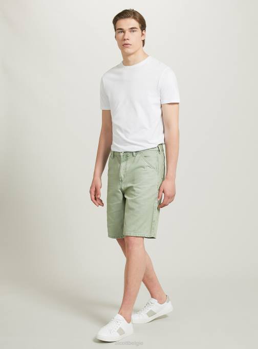 Heren Alcott gn3 groen licht bermuda canvas timmerman kleding PT241036