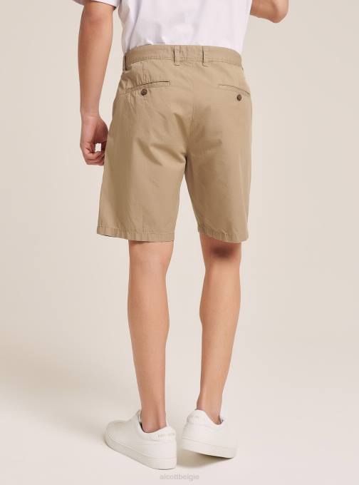 Heren Alcott na1 marine donker bermudashort van keperstof met effen pasvorm kleding PT241105