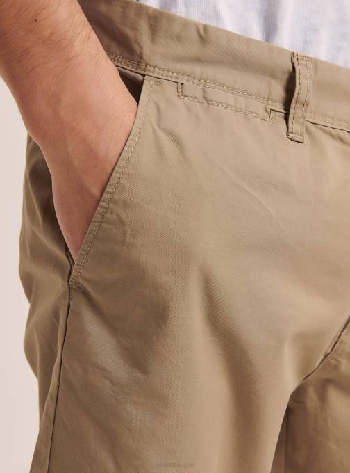 Heren Alcott na1 marine donker bermudashort van keperstof met effen pasvorm kleding PT241105