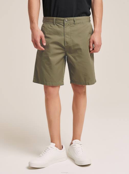 Heren Alcott na1 marine donker bermudashort van keperstof met effen pasvorm kleding PT24735