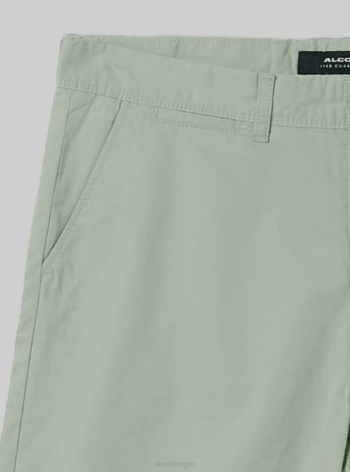 Heren Alcott na1 marine donker bermudashort van keperstof met effen pasvorm kleding PT24736