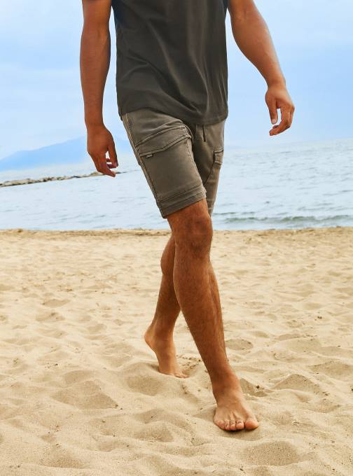 Heren Alcott sa3 zand licht katoenen cargobermuda kleding PT24763