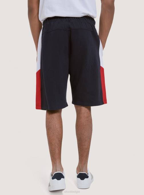 Heren Alcott zwart korte broek van pluche katoen met print kleding PT24799