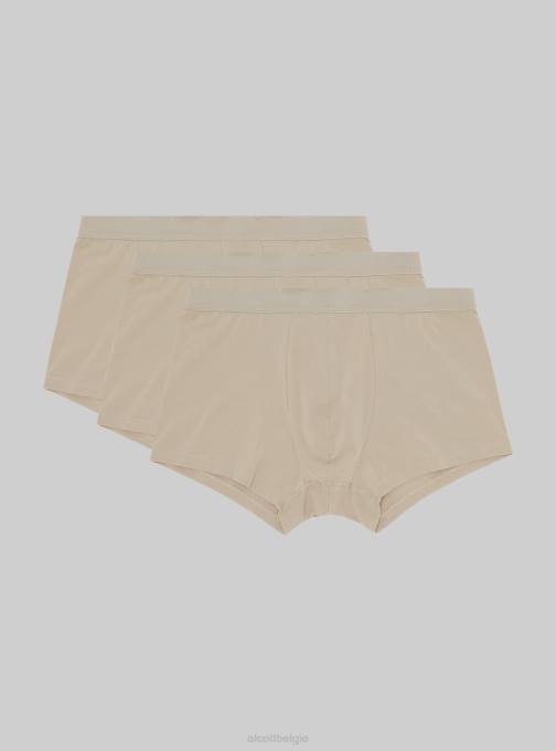 Heren Alcott bk1/mgy2/mgy1 set van 3 boxershorts van stretchkatoen kleding PT241145
