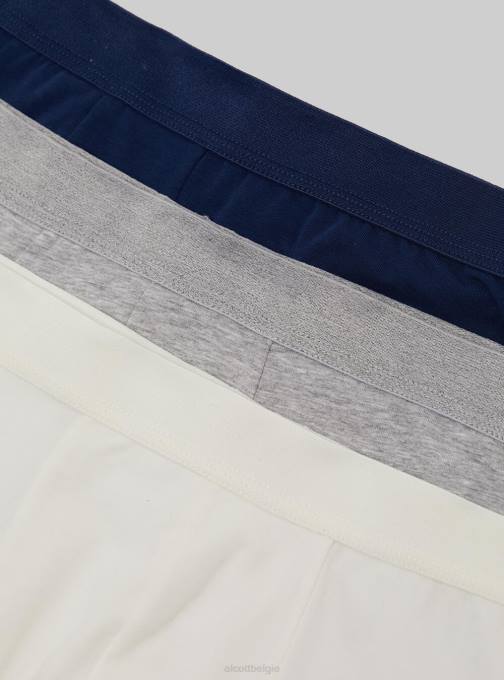 Heren Alcott bk1/mgy2/mgy1 set van 3 boxershorts van stretchkatoen kleding PT24725