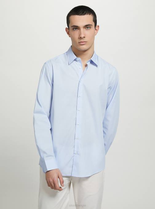 Heren Alcott azuur tshirt met lange mouwen kleding PT241027