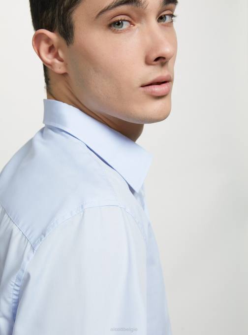 Heren Alcott azuur tshirt met lange mouwen kleding PT241027