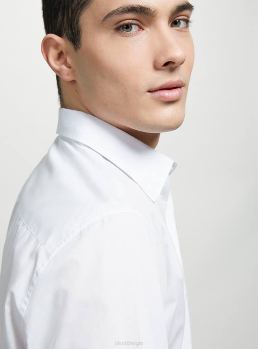 Heren Alcott wh1 gebroken wit tshirt met lange mouwen kleding PT24701