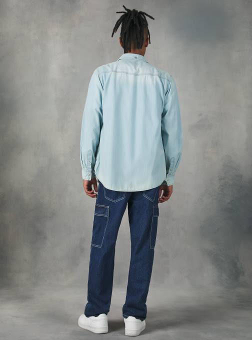 Heren Alcott zwart denim overhemd kleding PT24751