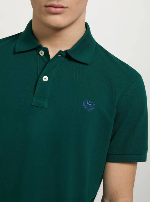 Heren Alcott wh3 wit katoenen piqué poloshirt met borduursel kleding PT24720