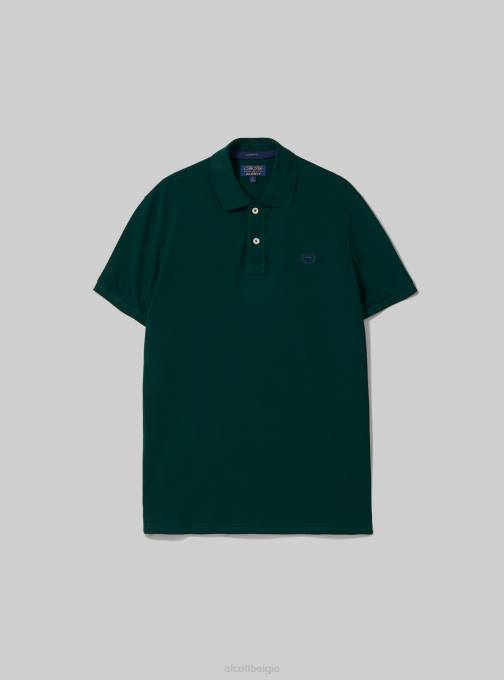 Heren Alcott wh3 wit katoenen piqué poloshirt met borduursel kleding PT24720