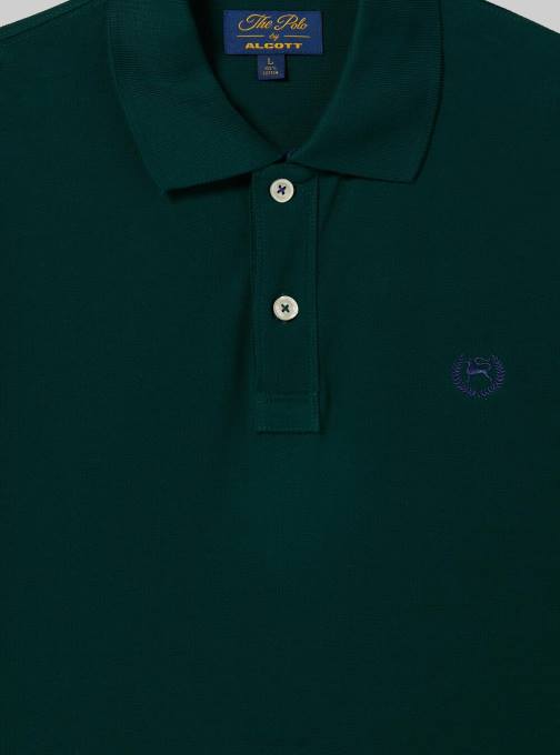 Heren Alcott wh3 wit katoenen piqué poloshirt met borduursel kleding PT24720