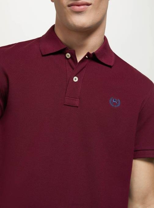 Heren Alcott wh3 wit katoenen piqué poloshirt met borduursel kleding PT24771