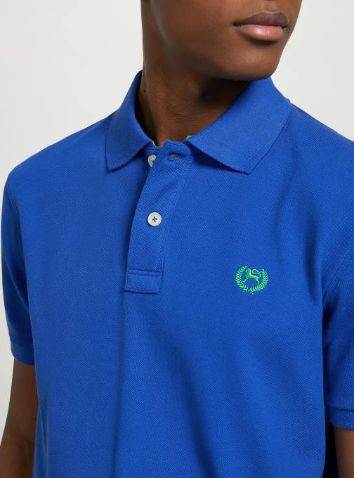 Heren Alcott wh3 wit katoenen piqué poloshirt met borduursel kleding PT24833