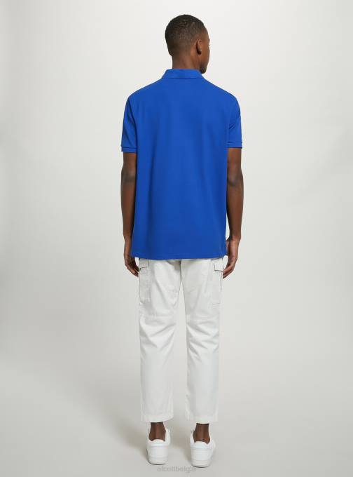 Heren Alcott wh3 wit katoenen piqué poloshirt met borduursel kleding PT24833