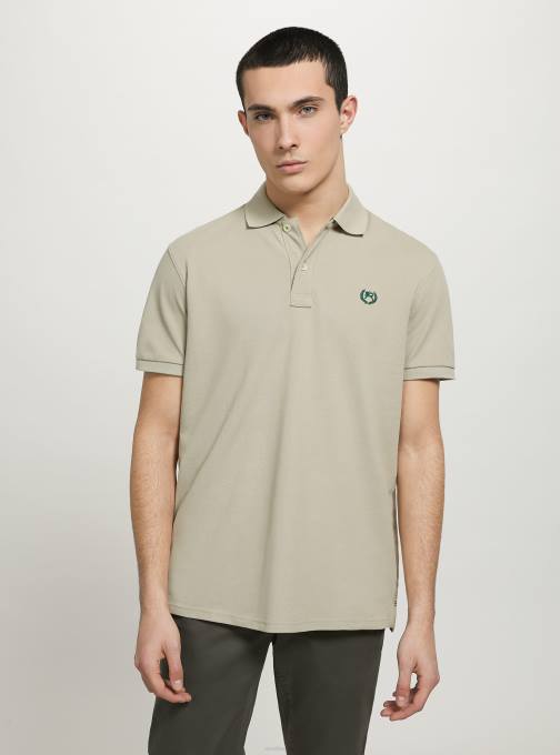 Heren Alcott wh3 wit katoenen piqué poloshirt met borduursel kleding PT24845