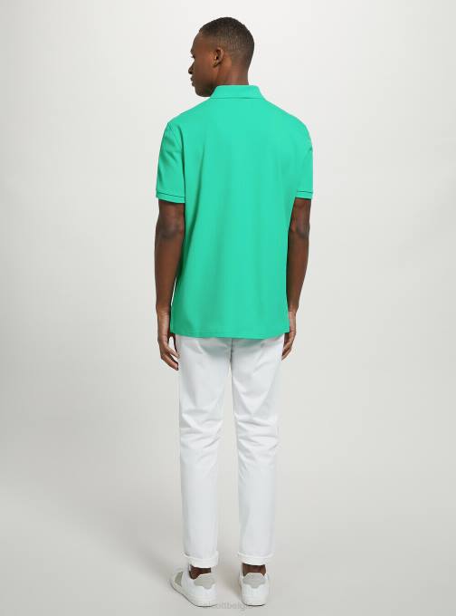 Heren Alcott wh3 wit katoenen piqué poloshirt met borduursel kleding PT24846