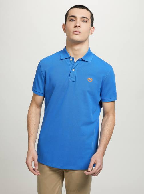 Heren Alcott wh3 wit katoenen piqué poloshirt met borduursel kleding PT24847